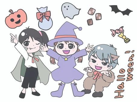 ハロウィンパーティー　子ども達
