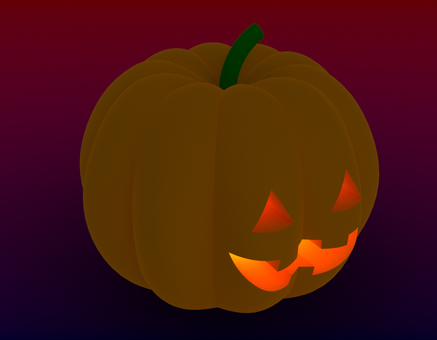ジャックオランタン立体_横 季節感,立体,秋,行事,10月,ハロウィン,ジャックオランタン,パンプキン,かぼちゃ,お化けのイラスト素材