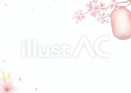 桜まつり 背景 イラスト 02