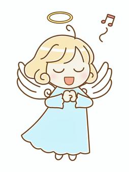 Singing angel left facing, angel, sing, left facing, JPG and PNG