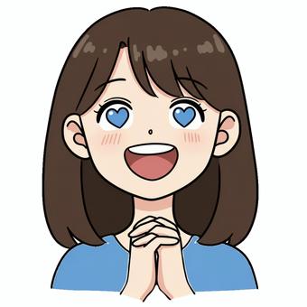 戀愛中的人, 女子, 希望, 蓝色, JPG 和 PNG