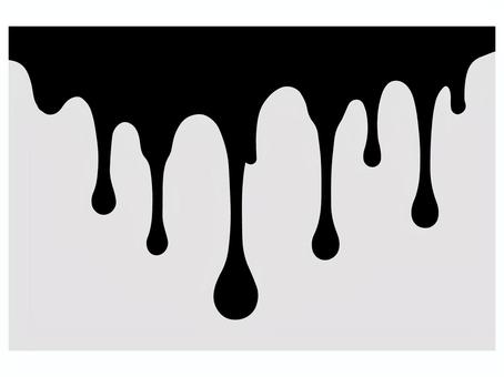 黒インクが垂れる抽象イラスト インク,絵の具,粘性,表面張力,滴,ドリップ,抽象,液体,ペイント,流れのイラスト素材