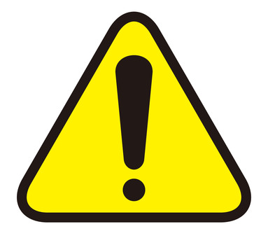 注意のアイコンマーク（文字なし） 注意,マーク,黄色,アイコン,警告,お知らせ,シンプル,感嘆符,視認性,示すのイラスト素材