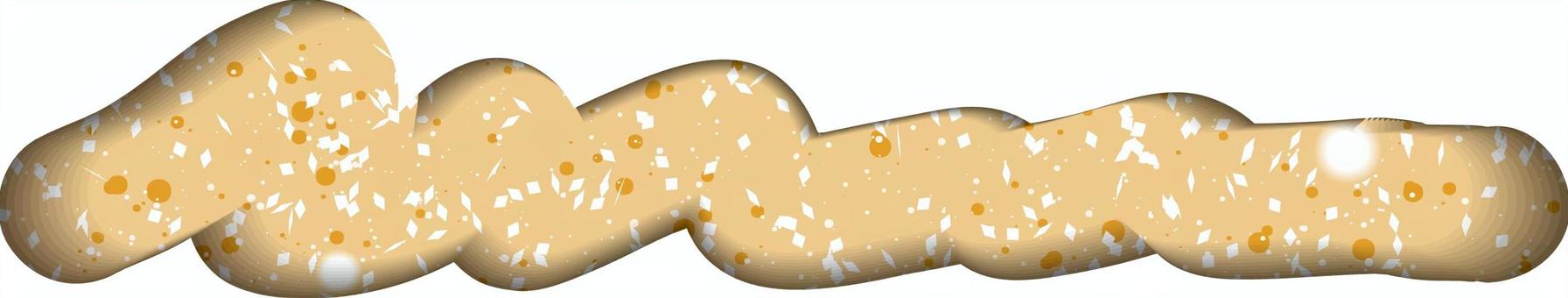 ラメ ラメ,キラキラ,塗る,立体,エンボス,フレーム,タイトル,飾り,オレンジのイラスト素材