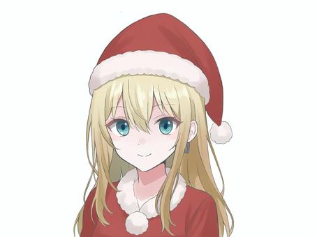 サンタの女の子 サンタの女の子 キャラクター,女の子,可愛い,人物,少女,女性,アイコン,フリーアイコン,美人,イラストのイラスト素材