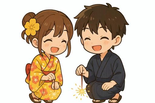 手持ち花火(背景なし)