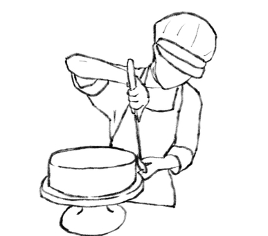 マスケをするパティシエ パティシエ,製菓衛生師,製菓,おしゃれ,白衣,コック服,学生,専門学生,職業,プロのイラスト素材