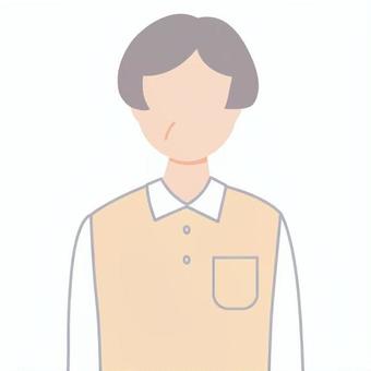 ふつうのおばさん5 人,1人,人物,おばさん,女性,70代,60代,シニア,上半身,正面のイラスト素材