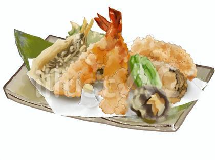 天ぷら盛り合わせA(鯵ししとう)