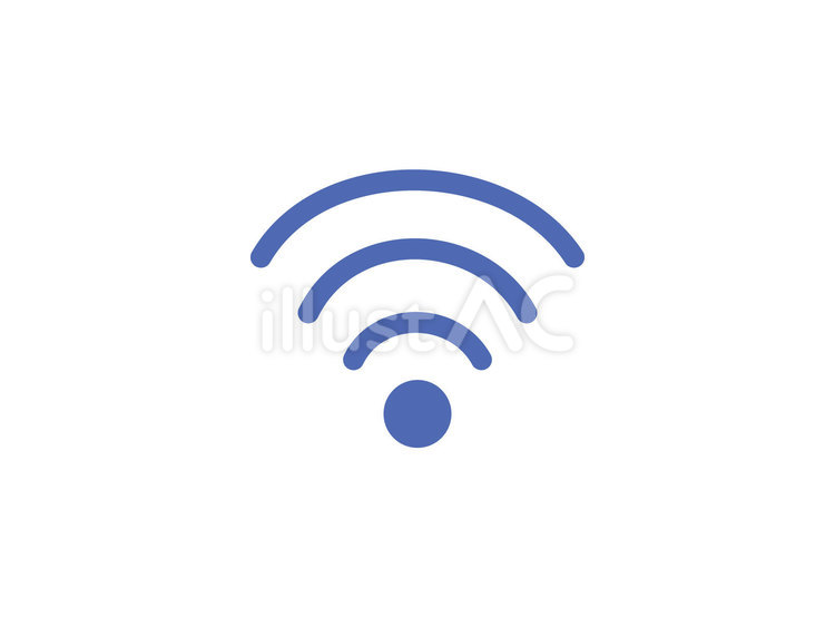 Wi-FI・ネットワーク電波のアイコン wiーfi,電波,アクセスのイラスト素材