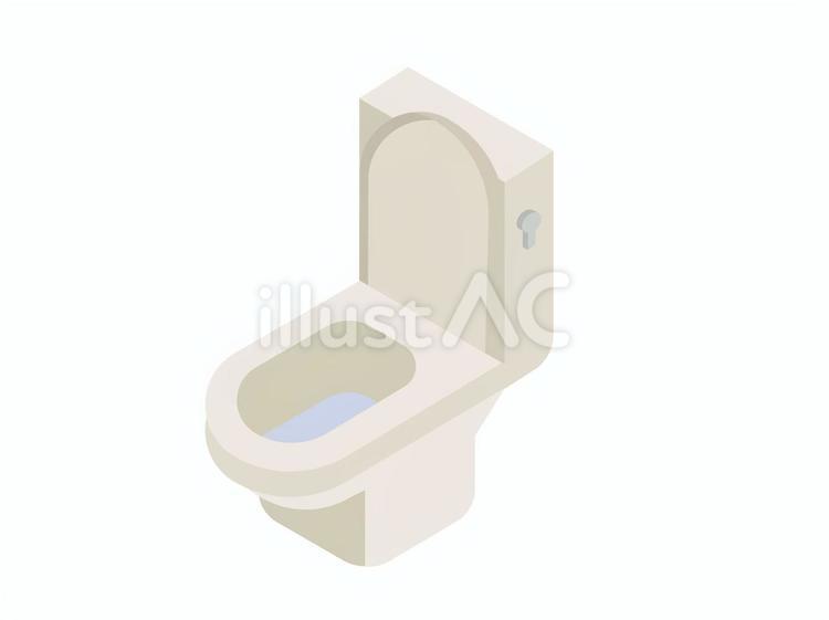 トイレの便器 トイレ,便器,便意のイラスト素材