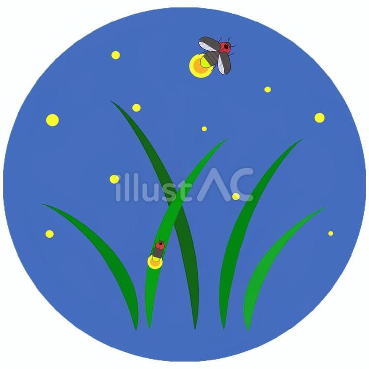 芒種:腐草為螢 腐草為螢,二十四節気,七十二候のイラスト素材
