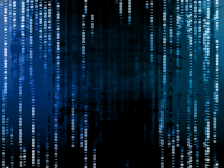 流れる数字の背景_青01 背景,壁紙,背景素材,素材,動画背景,枠,カード,ポストカード,模様,装飾のイラスト素材