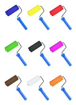 注意看板　ペンキ　塗りたて ペンキ,ペンキローラー,ペイント,ローラー,塗装,diy,道具,工具,塗り,イラストのイラスト素材