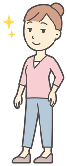  お団子主婦-579-全身