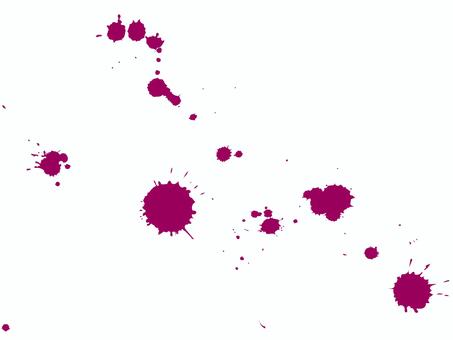 しぶき えんじ色,スプラッシュ,インク,しずく,飛び散りのイラスト素材