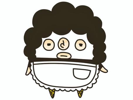 大阪のおばちゃん 大阪のおばちゃん おばちゃん,パック,二頭身,すん,パーマのイラスト素材