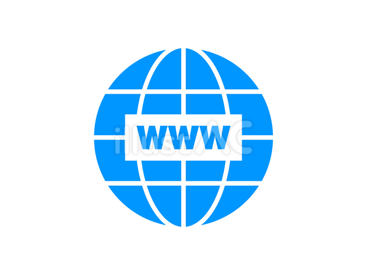 www地球アイコン www,地球,インターネットのイラスト素材