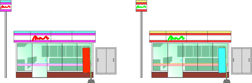 Illustration, convenience store, shop, shopping, 