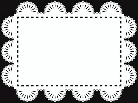 Black Lace Frame 3, , JPG, PNG and AI