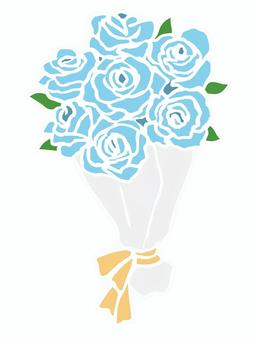 Bouquet of roses, JPG and PNG Bouquet of roses, rose, bouquet, light blue, JPG and PNG