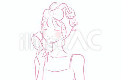 ホームエステ中の女性