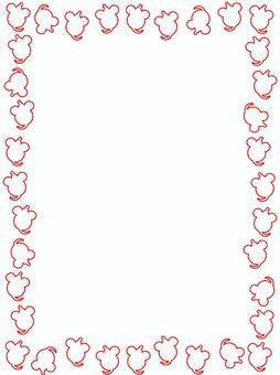 Mouse frame red line, JPG and PNG Mouse frame red line, ढांचा, ढांचा, एक चूहा, JPG and PNG