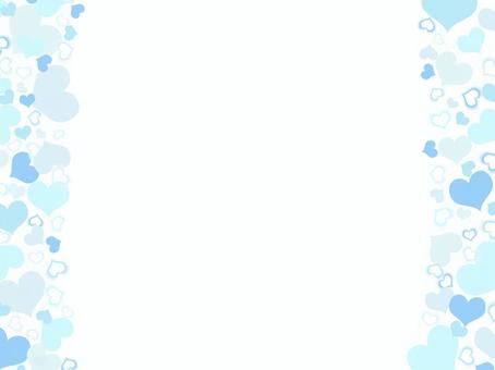 Heart left and right frame [light blue], kalp, kalp şekli, alev, JPG, PNG and AI