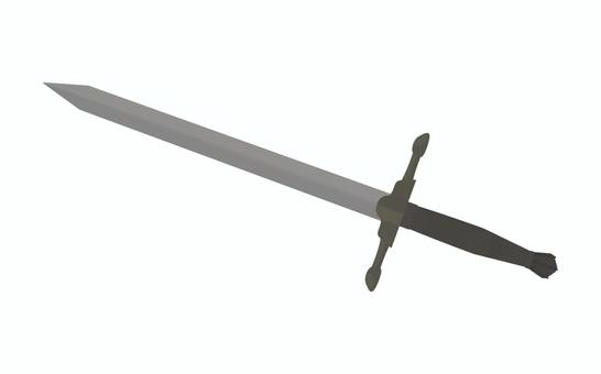 バスタードソード バスタードソード,剣,武器,刃物,斬る,攻撃,世界史,ゲーム,装備,戦士のイラスト素材