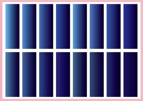 グラデパターン-111 グラデーション,水色,青色,紺色,藍色,群青色,濃藍色,瑠璃色,瑠璃紺色,タンザナイトのイラスト素材