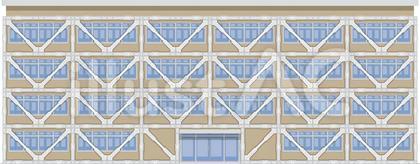耐震補強工事を施工した建物 全体