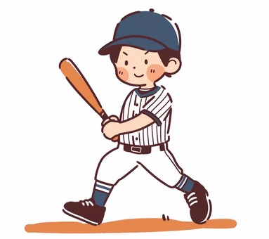 Illustration, people, baseball, juvenile, 