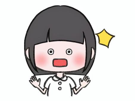 Surprised nurse (female) 2, JPG and PNG Surprised nurse (female) 2, 護士, 女子, 醫療護理, JPG and PNG