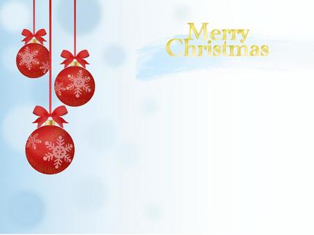 クリスマスの飾り_フレーム3 クリスマス,クリスマスボール,リボン,フレーム,ボール,冬,飾り,オーナメント,きれい,雪のイラスト素材