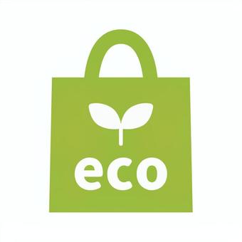 エコバッグのイラスト素材 エコバック,レジ袋,再利用,エコロジー,アイコン,ロゴ,エコ,リサイクル,クリーン,エネルギーのイラスト素材