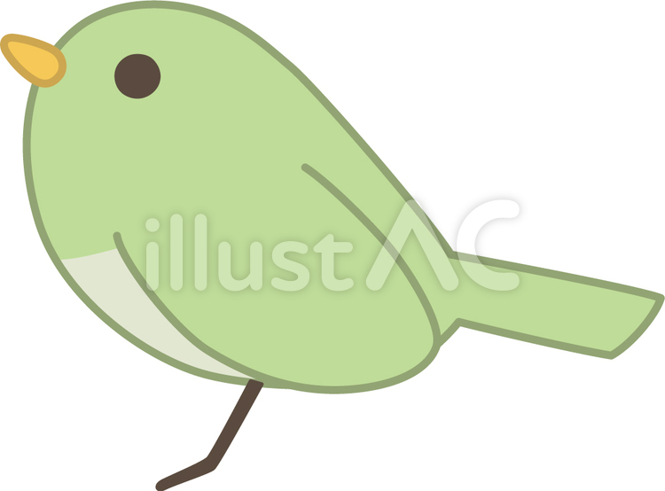 ウグイス うぐいす,とり,鳥のイラスト素材