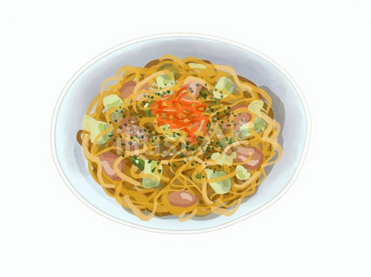 焼きそば 焼きそば,ソース焼きそば,麺のイラスト素材