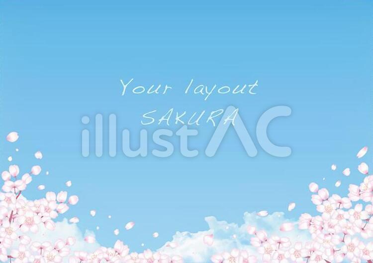 桜の背景 桜,春,花びらのイラスト素材