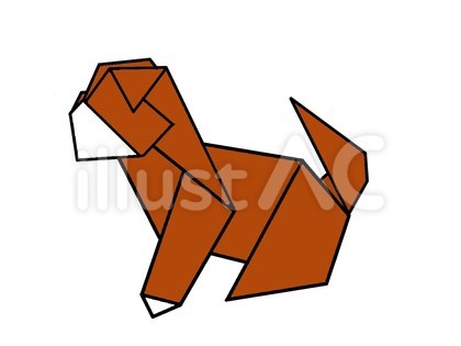 犬_折り紙