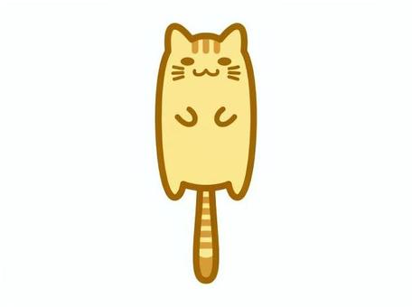 長い猫　とらねこ 猫,動物,ペット,獣,哺乳類のイラスト素材