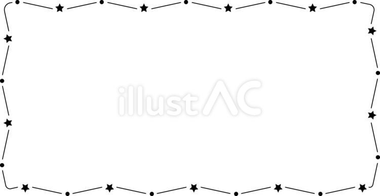 星の長方形フレーム 星,スター,星座のイラスト素材