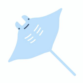 シンプルなマンタ（エイ）のイラスト マンタ,エイ,オニイトマキエイ,夏,7月,8月,シンプル,おしゃれ,かわいい,アイコンのイラスト素材