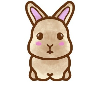 토끼, JPG 토끼, 토끼, 갈색, 필기, JPG