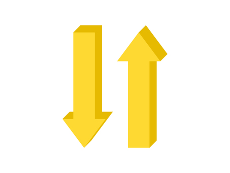 Illustration, arrow, up and down, vertical, 