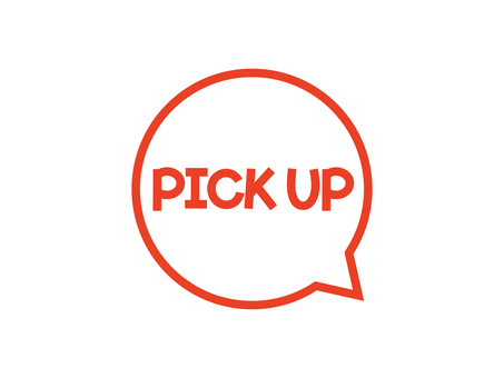 PICKUP正円ふきだし素材左:赤