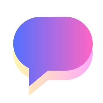 グラデーションの吹き出し