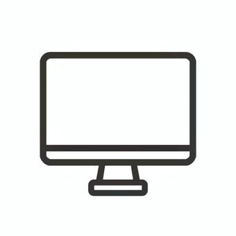PCアイコン PCアイコン パソコン,モニター,it,デジタル,テクノロジー,シンプル,フラットデザイン,アイコン,プレゼン資料,情報のイラスト素材