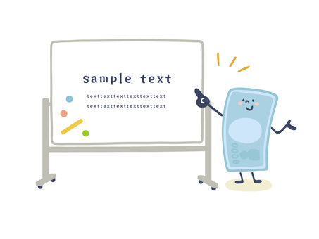 お金(ホワイトボード)フレーム お金(ホワイトボード)フレーム お金,勉強,ホワイトボード,教室,教える,タイトル,枠,見出し,経済,家計のイラスト素材