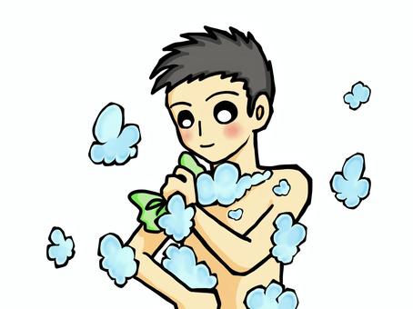 清洗身體的人, JPG 和 PNG 清洗身體的人, 沐浴, 公共浴池, 溫泉, JPG 和 PNG