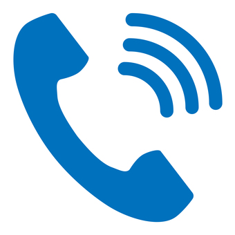 電話のアイコン 青 電話,受話器,通話,通信,会話,tel,発信,着信,回線,コールのイラスト素材